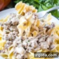 Ground Beef Stroganoff recipe