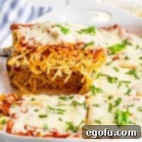 The Best Baked Spaghetti (Spasagna) recipe from The Country Cook