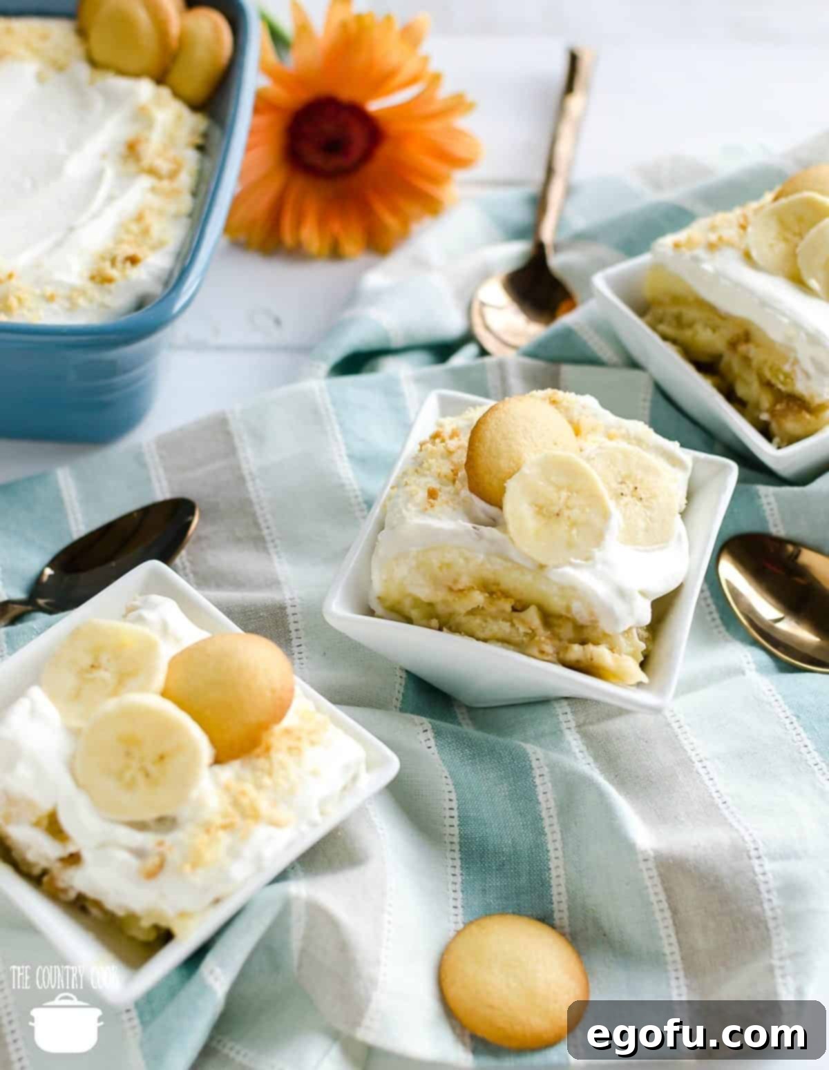 Velvet Banana Pudding Perfection 2 Southern Cooked Banana Pudding, in individual serving bowls