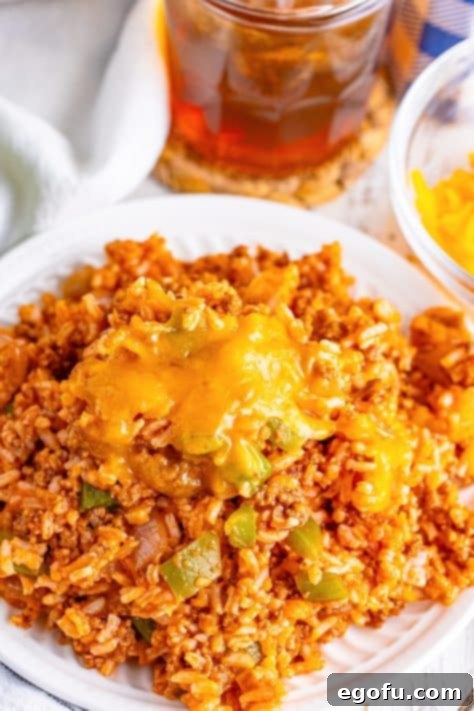 Homemade Spanish Rice 10 A few large servings of Spanish Rice on a plate.