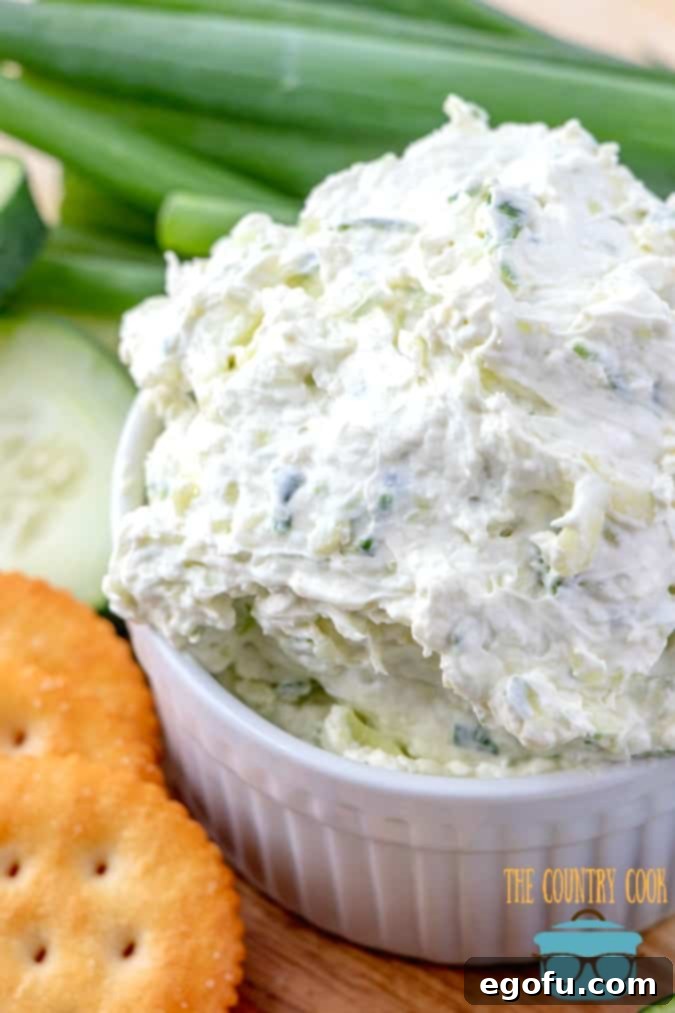 Cucumber Cream Cheese Bagel Spread