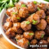 Crock Pot Glazed Party Meatballs