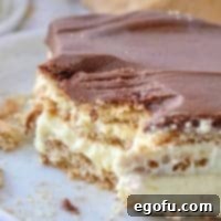 No Bake Eclair Cake recipe from The Country Cook