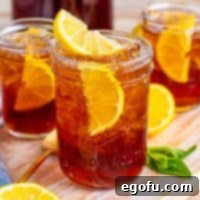 Southern Sweet Tea recipe from The Country Cook.