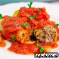 Baked Stuffed Cabbage Rolls recipe