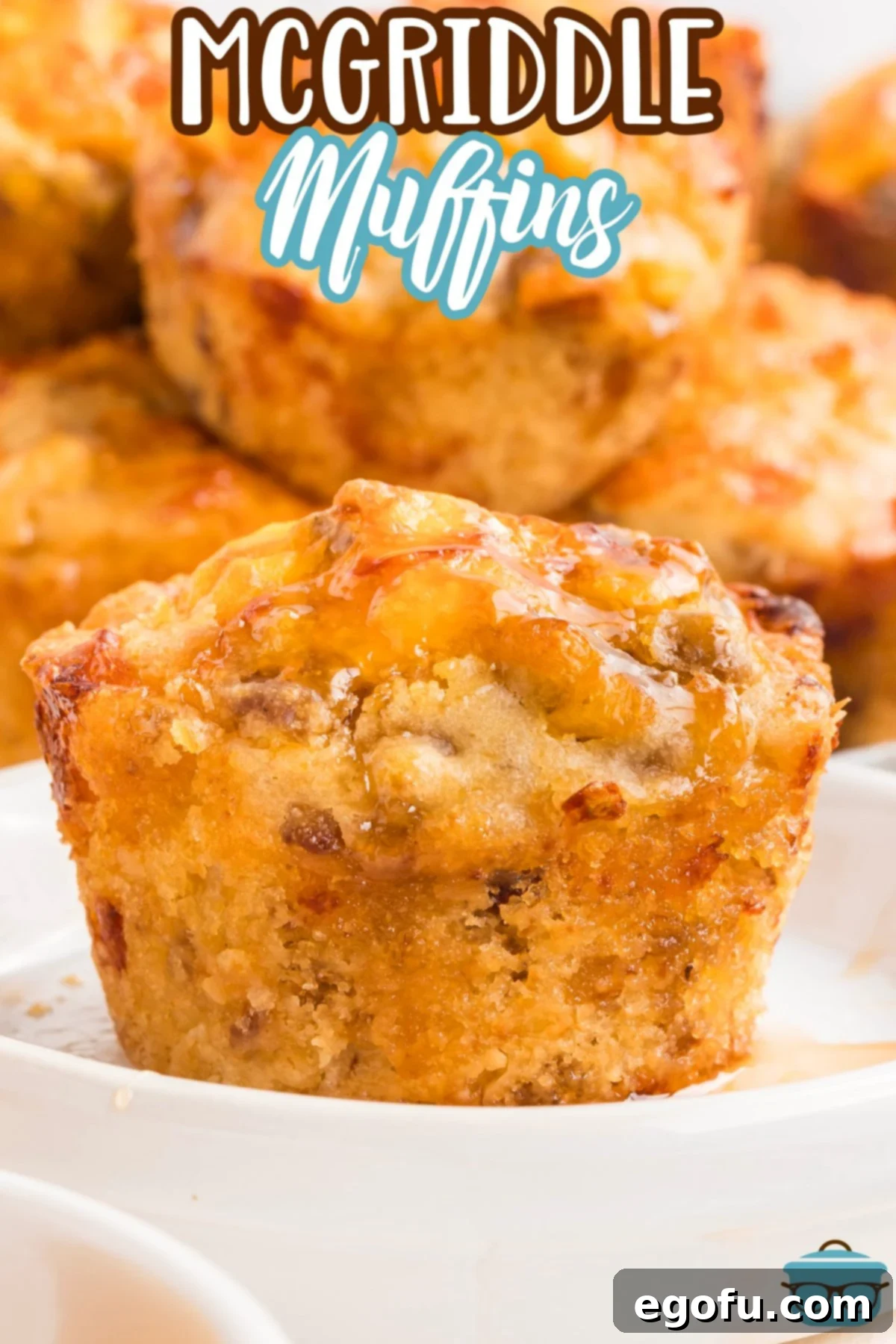 McGriddle Muffins
McMuffin Magic: Sweet & Savory Bites 3 A single, perfectly baked McGriddle Muffin displayed on a small white plate.