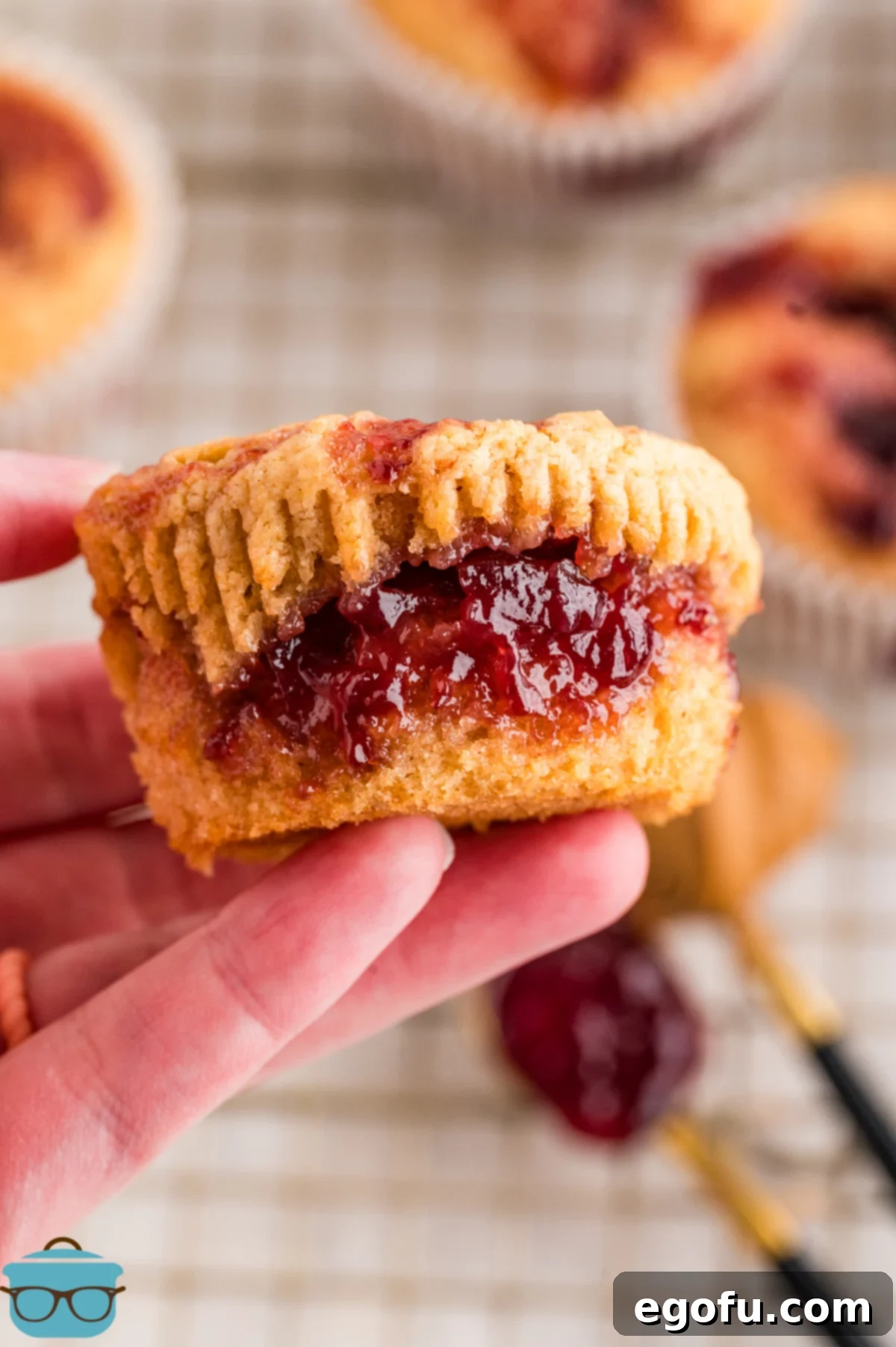 Peanut Butter & Jelly Swirl Muffins 2 A delicious Peanut Butter and Jelly Muffin